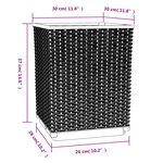 vidaXL Jardinières 4 Pièces gris foncé 30x30x37 cm polypropylène