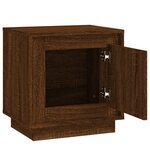vidaXL Table de chevet chêne marron 44x35x45 cm bois d'ingénierie
