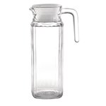 Pichet rainuré en verre 1 l olympia - boite de 6 -  - verre1 x243mm