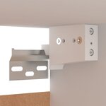 vidaXL Ensemble de meubles TV 7 Pièces Blanc Aggloméré