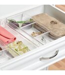 Bac de rangement transparent 3 en 1