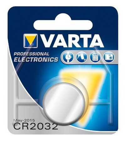 Pile bouton lithium 'electronics' cr2032 3 volt varta