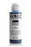 Peinture Acrylic FLUIDS Golden IV 119ml Bleu Phthalo (nuance rouge)