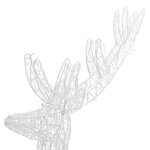 vidaXL Rennes de Noël XXL Acrylique 250 LED 2 Pièces 180 cm Blanc froid
