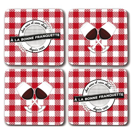 4 sous verres - bonne franquette