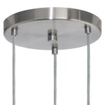 Eglo lampe suspendue tarega 3 x 60 w marron et gris 95526