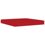 vidaXL Salon de jardin 5 Pièces avec coussins rouge