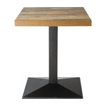 Plateau de table carré 700 mm - effet bois vielli - bolero -  - mélamine