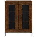 vidaXL Buffet haut Chêne marron 69 5x34x180 cm Bois d'ingénierie
