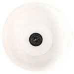 vidaXL Lampadaire Blanc Bois de manguier massif E27