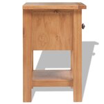 vidaXL Tables de chevet 2 Pièces 36x30x47 cm Bois de chêne massif