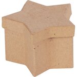 Lot de 10 boîtes forme étoile en carton à décorer