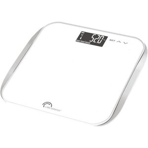 LITTLE BALANCE 8227 IMC Wave, Pese-personne électronique, IMC (Indice Masse Corporelle), 180 Kg/ 100 g, Multi-utilisateurs, Blanc