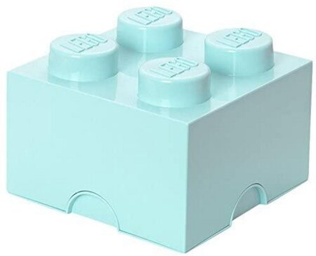 LEGO Storage Brick Boîte de Rangement bleu clair pastel x4