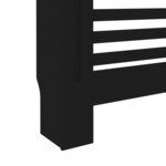 vidaXL Cache-radiateur Noir 112x19x81 cm MDF