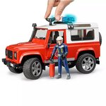 Bruder véhicule de pompiers land rover defender 1:16