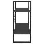 vidaXL Bibliothèque à 2 niveaux Gris 80x30x70 cm Aggloméré