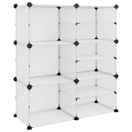 vidaXL Étagère à chaussures Transparent 84x31 5x93 cm PP