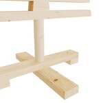 vidaXL Arbre de Noël en bois pour décoration 90 cm bois massif de pin