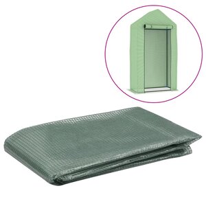 vidaXL Couverture de remplacement de serre (0 5 m²) 50x100x190 cm Vert