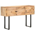 vidaXL Buffet 116x35x75 cm Bois de manguier massif