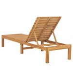 vidaXL Chaises longues 2 Pièces Bois de teck solide