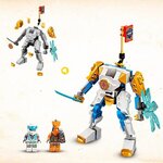 Lego 71761 ninjago l'évolution robot de puissance de zane  avec figurines serpent  bataille ninja avec banniere a collectionner
