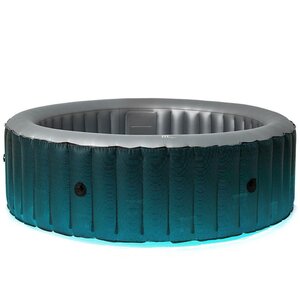 Spa gonflable rond led 6 places starry gris pvc armé ø204cm