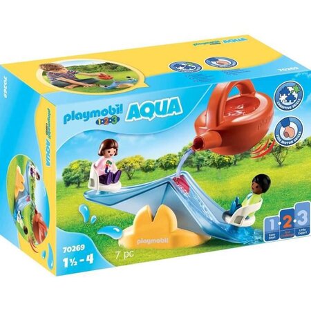 Playmobil 1.2.3 - 70269 - balançoire aquatique avec arrosoir