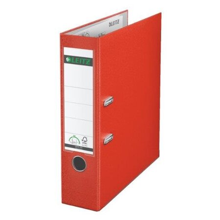 Classeur à levier 180 degrés carton dos de 85 mm rouge leitz