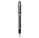 PARKER IM Stylo plume  espresso intense  plume fine  encre bleue  Coffret cadeau