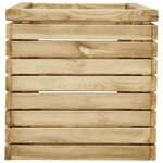 vidaXL Lit surélevé 100x50x50 cm Bois de pin imprégné