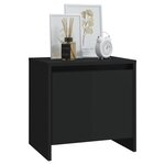 vidaXL Tables de chevet 2 Pièces noir 45x34x44 5 cm bois d'ingénierie