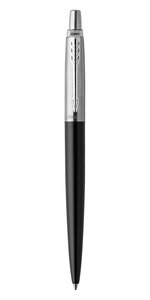 PARKER Jotter Stylo bille noir Bond Street recharge bleue pointe moyenne Coffret cadeau