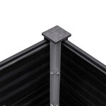 vidaXL Lit surélevé de jardin 300x50x54 cm WPC Gris