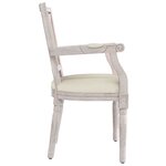 vidaXL Chaise à manger beige lin