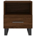 vidaXL Table de chevet chêne marron 40x35x47 5 cm bois d’ingénierie