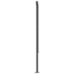 vidaXL Auvent automatique capteur de vent et LED 5x3 m Anthracite