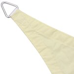 vidaXL Parasol en tissu Oxford triangulaire 5x5x5 m Crème