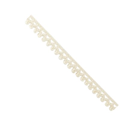 Ruban dentelle en coton écru mini pompons 0 8 cm x 2 m