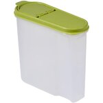 Boîte à céréales 1,25 litres Transparent Vert KEEEPER
