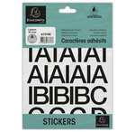 Pochette De Lettres Adhésives Noires A-z 30 Mm - X 10 - Exacompta