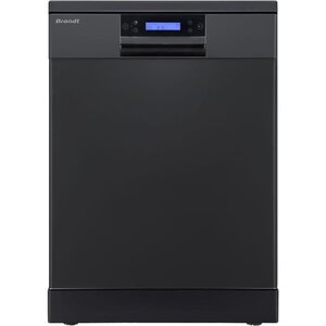 Lave-vaisselle pose libre brandt lvc144ib - 14 couverts - moteur inverter - 44db - noir