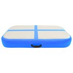 vidaXL Tapis gonflable de gymnastique avec pompe 60x100x15 cm PVC Bleu