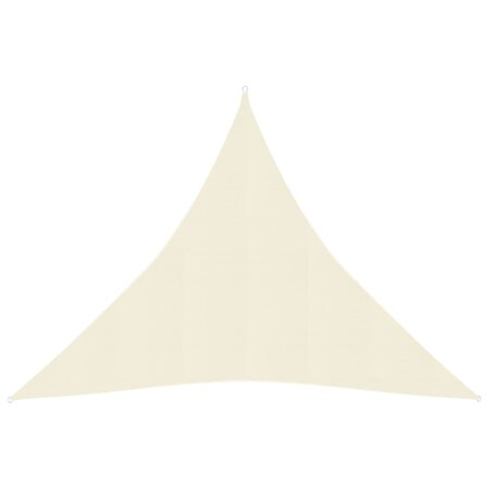 vidaXL Voile d'ombrage 160 g/m² Crème 4 5x4 5x4 5 m PEHD