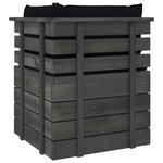 vidaXL Canapé palette de jardin 2 places avec coussins Bois de pin