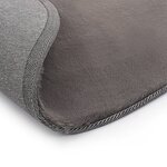 vidaXL Tapis 80 cm Fausse fourrure de lapin Gris foncé