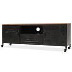 vidaXL Meuble TV 120 x 30 x 43 cm Noir