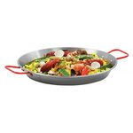 Plat à Paella - de 280 mm à 720 mm - Bartscher -    28 cm      Acier poli            720 mm (fond)