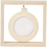 Cadre Photo Rond Suspendu 130X130X30
